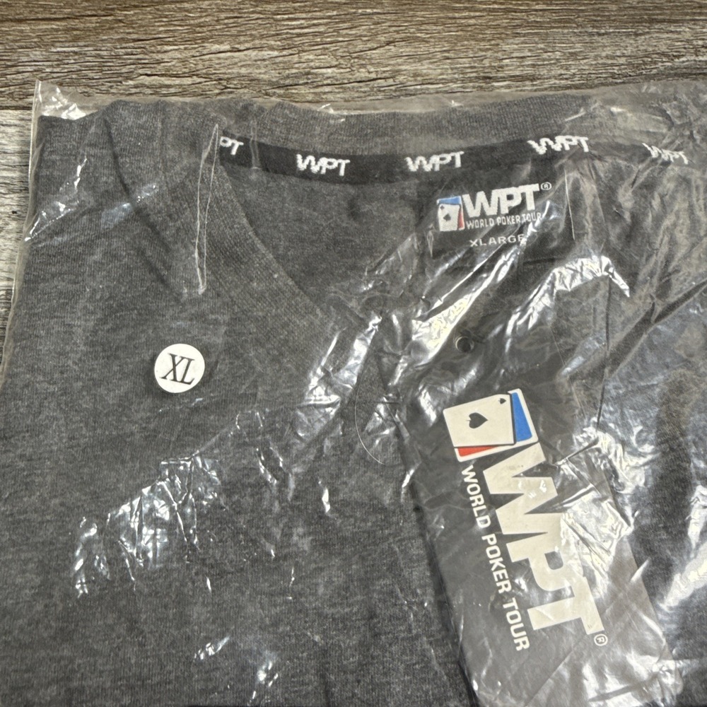 World Poker Tour Dark Gray T-Shirt Short Sleeve New With Tags - Picture 3 of 4